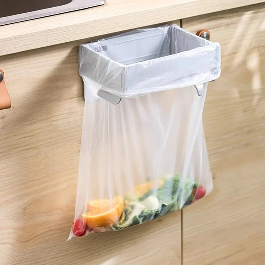 Diseño 2 en 1: Porta Bolsas de basura y toallero